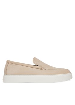 Półbuty Calvin Klein Hybrid Moccasin Nu HM0HM01902 Beżowy ze sklepu eobuwie.pl w kategorii Półbuty męskie - zdjęcie 183808067