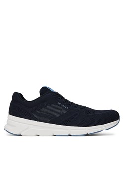 Sneakersy Tommy Hilfiger Modern Comfort Run Knit FM0FM05524 Granatowy ze sklepu eobuwie.pl w kategorii Buty sportowe męskie - zdjęcie 183808147