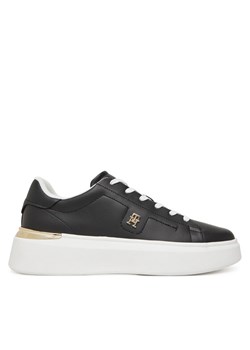 Sneakersy Tommy Hilfiger FW0FW08631 Czarny ze sklepu eobuwie.pl w kategorii Buty sportowe damskie - zdjęcie 183808159