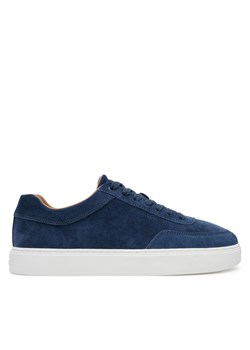 Sneakersy Calvin Klein Clean Cup Low Laceup Oxf Su HM0HM01880 Granatowy ze sklepu eobuwie.pl w kategorii Buty sportowe męskie - zdjęcie 183808236
