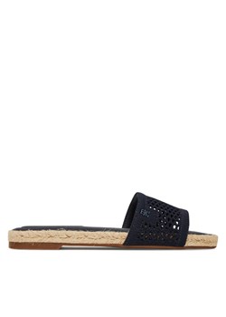 Espadryle Tommy Hilfiger Knit Mesh Espadrille Flat Sandal FW0FW08744 Granatowy ze sklepu eobuwie.pl w kategorii Espadryle damskie - zdjęcie 183808335
