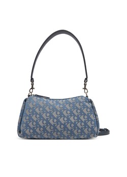 Torebka Calvin Klein Jeans Ckj Monogram Drop Sm Shoulder Ba LV04K3142G Niebieski ze sklepu eobuwie.pl w kategorii Listonoszki - zdjęcie 183808368