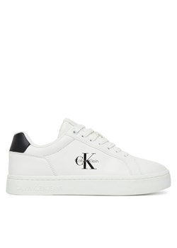 Calvin Klein Jeans Sneakersy Classic Cupsole Mono Lth Wn YW0YW01902 Biały ze sklepu MODIVO w kategorii Buty sportowe damskie - zdjęcie 183813167