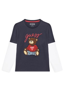 Guess Bluzka L4BI13 I3Z14 Granatowy Regular Fit ze sklepu MODIVO w kategorii T-shirty chłopięce - zdjęcie 183813255