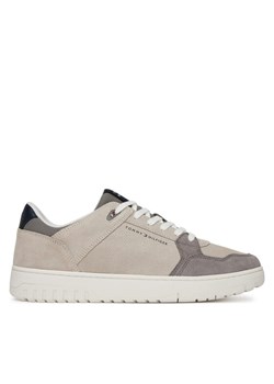 Tommy Hilfiger Sneakersy Basket Core Lite Suede FM0FM05519 Beżowy ze sklepu MODIVO w kategorii Buty sportowe męskie - zdjęcie 183813275
