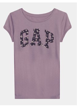 Gap T-Shirt 794900-01 Fioletowy Regular Fit ze sklepu MODIVO w kategorii Bluzki dziewczęce - zdjęcie 183813415