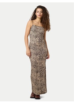 Noisy May Sukienka letnia Avery 27034320 Brązowy Slim Fit ze sklepu MODIVO w kategorii Sukienki - zdjęcie 183813449