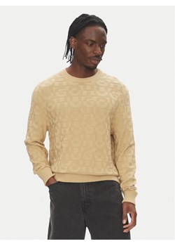 HUGO Sweter 50543785 Beżowy Regular Fit ze sklepu MODIVO w kategorii Swetry męskie - zdjęcie 183813485