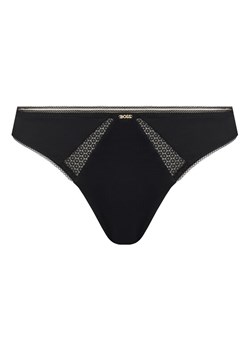 BOSS Stringi Pure 50545055 Czarny ze sklepu MODIVO w kategorii Majtki damskie - zdjęcie 183813505