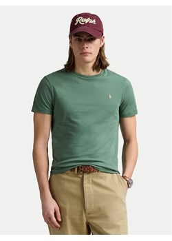 Polo Ralph Lauren T-Shirt 710671438432 Zielony Custom Slim Fit ze sklepu MODIVO w kategorii T-shirty męskie - zdjęcie 183813549