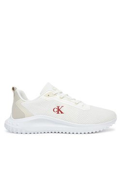 Calvin Klein Jeans Sneakersy Eva Runner Mix Mesh YM0YM01285 Biały ze sklepu MODIVO w kategorii Buty sportowe męskie - zdjęcie 183813647