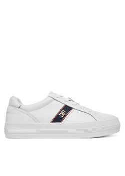 Tommy Hilfiger Sneakersy Vulc Webbing Sneaker FW0FW08903 Biały ze sklepu MODIVO w kategorii Buty sportowe damskie - zdjęcie 183813689