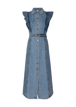 YAS Sukienka jeansowa Cawi 26037659 Niebieski Regular Fit ze sklepu MODIVO w kategorii Sukienki - zdjęcie 183813698