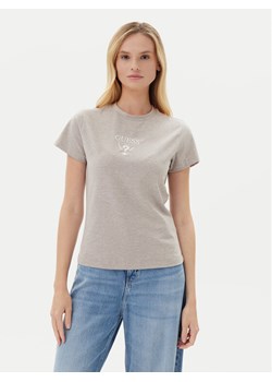 Guess T-Shirt V4YI21 KCDH1 Szary Slim Fit ze sklepu MODIVO w kategorii Bluzki damskie - zdjęcie 183813729