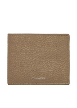 Calvin Klein Portfel męski Ck Leather Billfold W Zip Coin LV04D1028G Beżowy ze sklepu MODIVO w kategorii Portfele męskie - zdjęcie 183813775