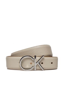 Calvin Klein Pasek Damski Ck Logo Belt 3.0 Pebble K60K611903 Écru ze sklepu MODIVO w kategorii Paski damskie - zdjęcie 183813825