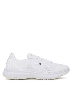 Tommy Hilfiger Sneakersy Th Knit Runner FW0FW08813 Biały ze sklepu MODIVO w kategorii Buty sportowe damskie - zdjęcie 183813829