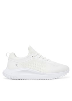 Calvin Klein Jeans Sneakersy Eva Runner Sock Mg Tech YW0YW01855 Biały ze sklepu MODIVO w kategorii Buty sportowe damskie - zdjęcie 183813836