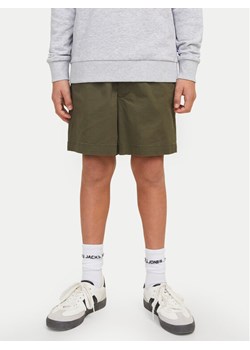 Jack&Jones Junior Szorty materiałowe Jaiden 12275013 Zielony Loose Fit ze sklepu MODIVO w kategorii Spodenki chłopięce - zdjęcie 183813946