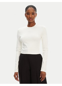 HUGO Bluzka Dafilomena_3 50518378 Écru Slim Fit ze sklepu MODIVO w kategorii Bluzki damskie - zdjęcie 183813947