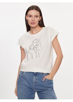 Vero Moda T-Shirt 10298088 Biały Box Fit ze sklepu MODIVO w kategorii Bluzki damskie - zdjęcie 183813996