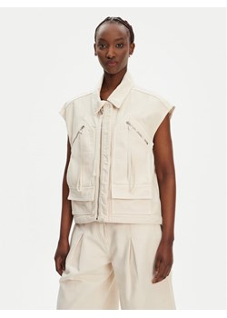 PINKO Kamizelka Gerard Gilet 105237 A2M8 Écru Regular Fit ze sklepu MODIVO w kategorii Kamizelki damskie - zdjęcie 183814018