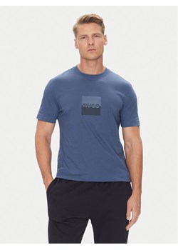 HUGO T-Shirt Dusplit 50542784 Granatowy Regular Fit ze sklepu MODIVO w kategorii T-shirty męskie - zdjęcie 183814305