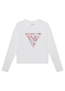Guess Bluzka J5YI15 K6YW4 Biały Regular Fit ze sklepu MODIVO w kategorii Bluzki dziewczęce - zdjęcie 183814335