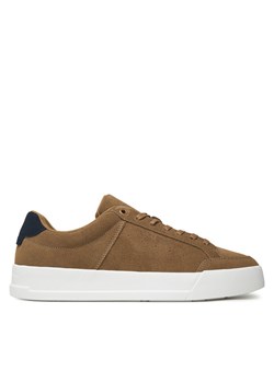 Tommy Hilfiger Sneakersy Th Court Summer Suede FM0FM05517 Brązowy ze sklepu MODIVO w kategorii Buty sportowe męskie - zdjęcie 183814387