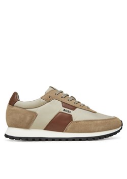 BOSS Sneakersy Parkour 50548723 Beżowy ze sklepu MODIVO w kategorii Buty sportowe męskie - zdjęcie 183814446