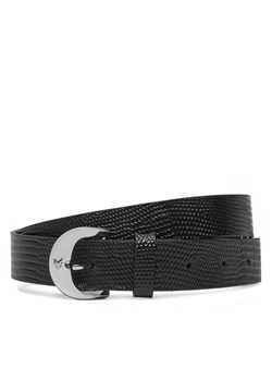 Calvin Klein Pasek Damski Classic Buckle Lizard Emboss 25Mm LV04F7041G Czarny ze sklepu MODIVO w kategorii Paski damskie - zdjęcie 183814485