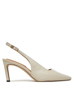 Tommy Hilfiger Sandały Squared Toe FW0FW08636 Beżowy ze sklepu MODIVO w kategorii Czółenka - zdjęcie 183814546