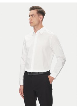Calvin Klein Koszula LV04LB148G Biały Slim Fit ze sklepu MODIVO w kategorii Koszule męskie - zdjęcie 183814557
