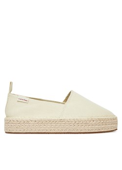 Calvin Klein Jeans Espadryle Platform Espadrille Ml Cs YW0YW01871 Beżowy ze sklepu MODIVO w kategorii Espadryle damskie - zdjęcie 183814708