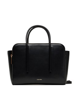 Calvin Klein Torebka Carryall Mini Leather Tote Bag LV04F3034G Czarny ze sklepu MODIVO w kategorii Torebki damskie - zdjęcie 183814766