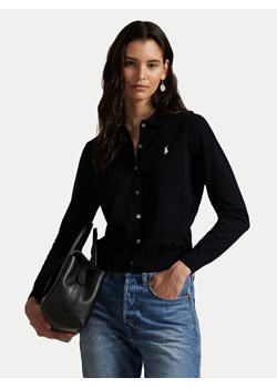 Polo Ralph Lauren Kardigan 211972110001 Czarny Slim Fit ze sklepu MODIVO w kategorii Swetry damskie - zdjęcie 183814777