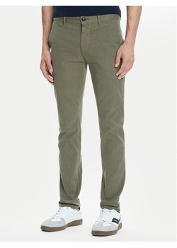 BOSS Chinosy 50548006 Zielony Slim Fit ze sklepu MODIVO w kategorii Spodnie męskie - zdjęcie 183815037