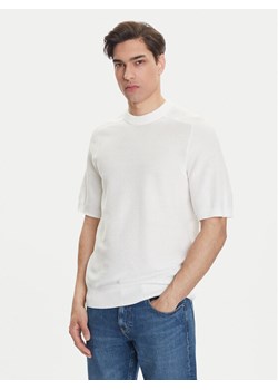 BOSS Sweter Kencel 50545678 Biały Regular Fit ze sklepu MODIVO w kategorii Swetry męskie - zdjęcie 183815076
