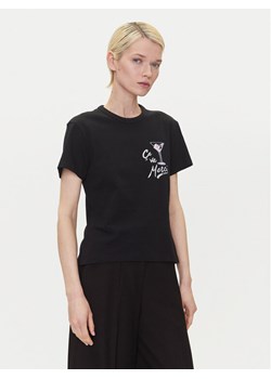 HUGO T-Shirt Destrel_2 50544897 Czarny Loose Fit ze sklepu MODIVO w kategorii Bluzki damskie - zdjęcie 183815098