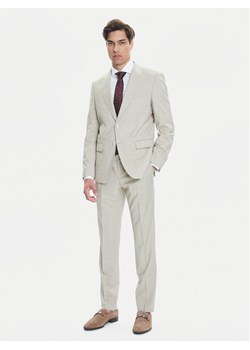 BOSS Garnitur H-Huge 50546099 Beżowy Slim Fit ze sklepu MODIVO w kategorii Garnitury męskie - zdjęcie 183815107