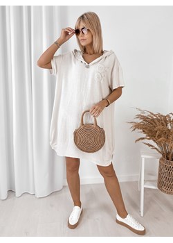 sukienka alvorea beżowa one size ze sklepu UBRA w kategorii Sukienki - zdjęcie 183824926