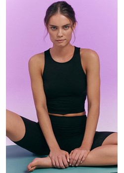 Esotiq damski crop top Bloovii Midrise 42808-99X, Kolor czarny, Rozmiar L, BLOOVII ze sklepu Intymna w kategorii Bluzki damskie - zdjęcie 183825247