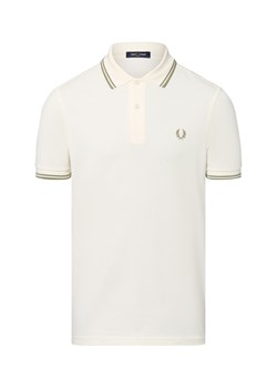 Fred Perry Męska koszulka polo Mężczyźni Bawełna écru jednolity ze sklepu vangraaf w kategorii T-shirty męskie - zdjęcie 183825928