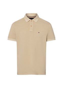 Tommy Hilfiger Męska koszulka polo Mężczyźni Bawełna beżowy jednolity ze sklepu vangraaf w kategorii T-shirty męskie - zdjęcie 183825938