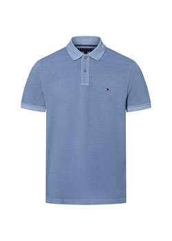 Tommy Hilfiger Męska koszulka polo Mężczyźni Bawełna jasnoniebieski jednolity ze sklepu vangraaf w kategorii T-shirty męskie - zdjęcie 183825939