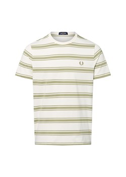 Fred Perry Koszulka męska Mężczyźni Bawełna écru w paski - id: 749107-0002-09900 - marki Fred Perry - 183825955 Fred Perry Koszulka męska Mężczyźni Bawełna écru w paski ze sklepu vangraaf w kategorii T-shirty męskie - zdjęcie 183825955