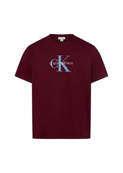 Calvin Klein Jeans Koszulka męska Mężczyźni Bawełna bordowy jednolity ze sklepu vangraaf w kategorii T-shirty męskie - zdjęcie 183825975