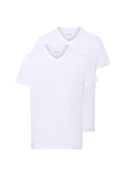 BOSS T-shirt w 2-paku Mężczyźni Bawełna biały jednolity ze sklepu vangraaf w kategorii Podkoszulki męskie - zdjęcie 183826019