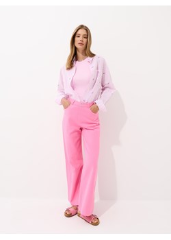 Mohito - Jeansy wide leg - różowy ze sklepu Mohito w kategorii Jeansy damskie - zdjęcie 183826198