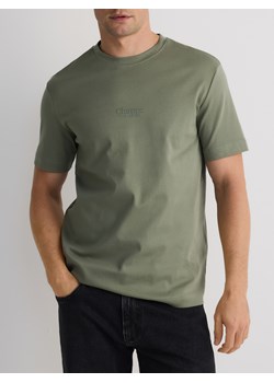 Reserved - T-shirt regular z merceryzowanej bawełny - jasnozielony ze sklepu Reserved w kategorii T-shirty męskie - zdjęcie 183830406